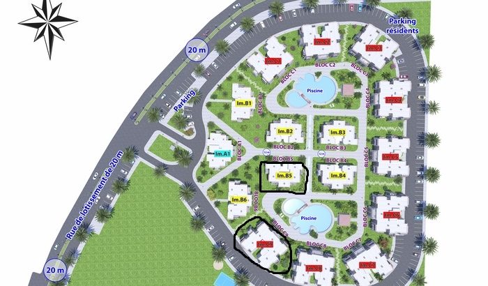 appartements sur le projet palm cabo