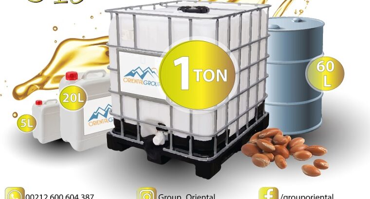Stock en gros d’huile d’argan