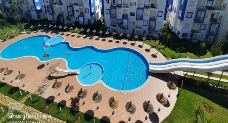 Appartement bien équipé vue sur piscine à louer