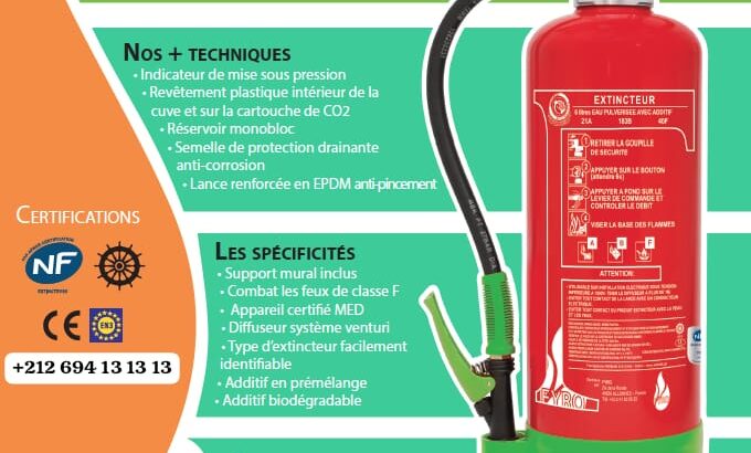 Casablanca extincteurs ABF classe ABF à casa