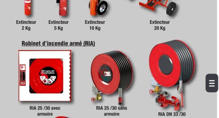 Rabat recharge extincteurs portatifs et tractables